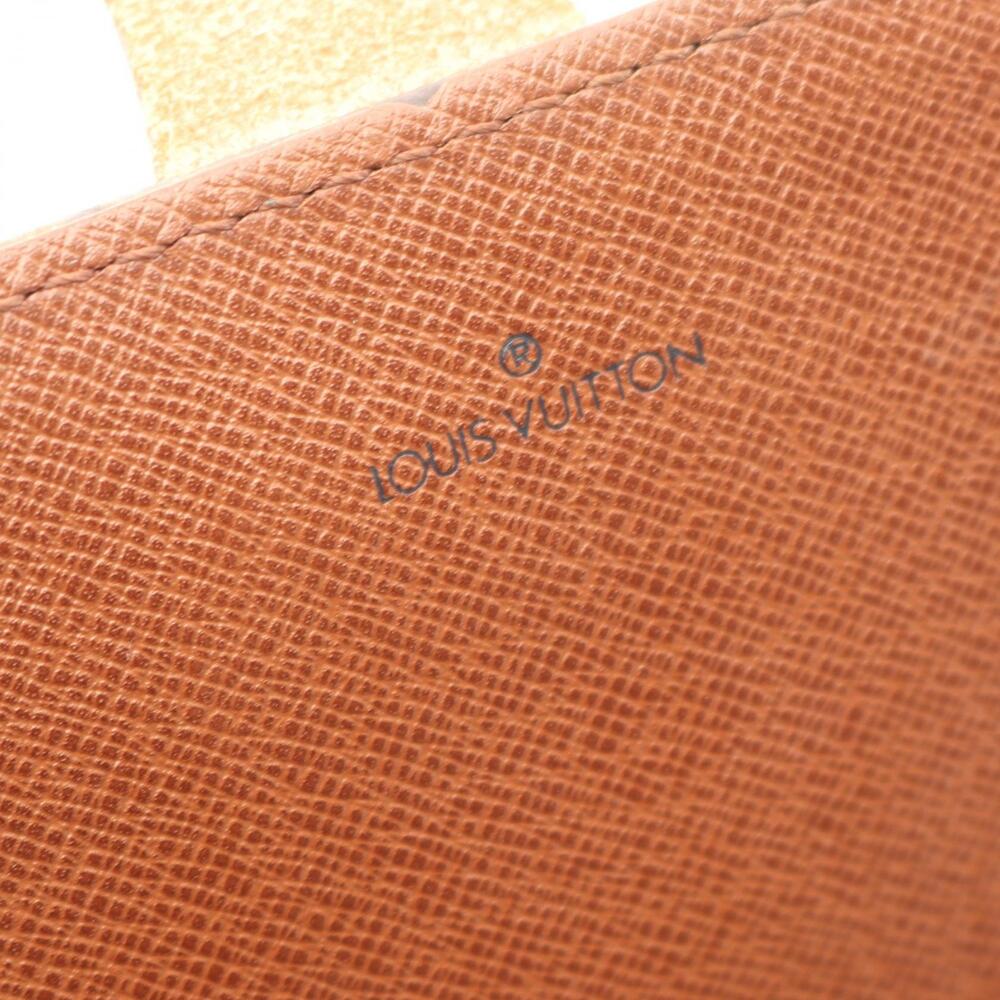 Louis Vuitton Brown Canvas Bag Shoulder Monogram Leather Cartouchiere - Picture 3 of 9